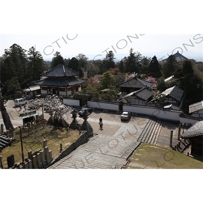 Temple Building Below the Hall of the Second Month (Nigatsudo) of Todaiji in Nara