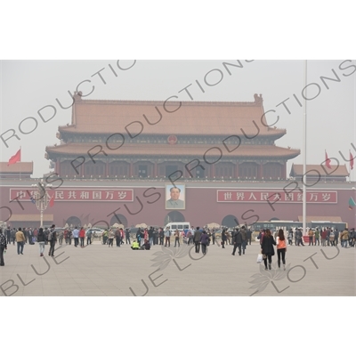 Gate of Heavenly Peace (Tiananmen) on the North Side of Tiananmen Square in Beijing