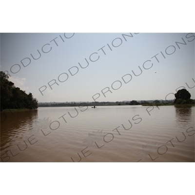 Boat on Lake Tana