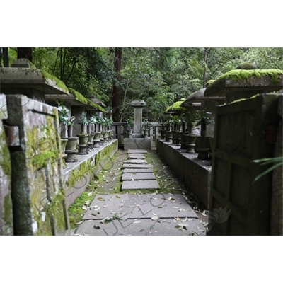 Graves of the Hosokawa Clan in the Grounds of Koto-in in Daitoku-ji in Kyoto