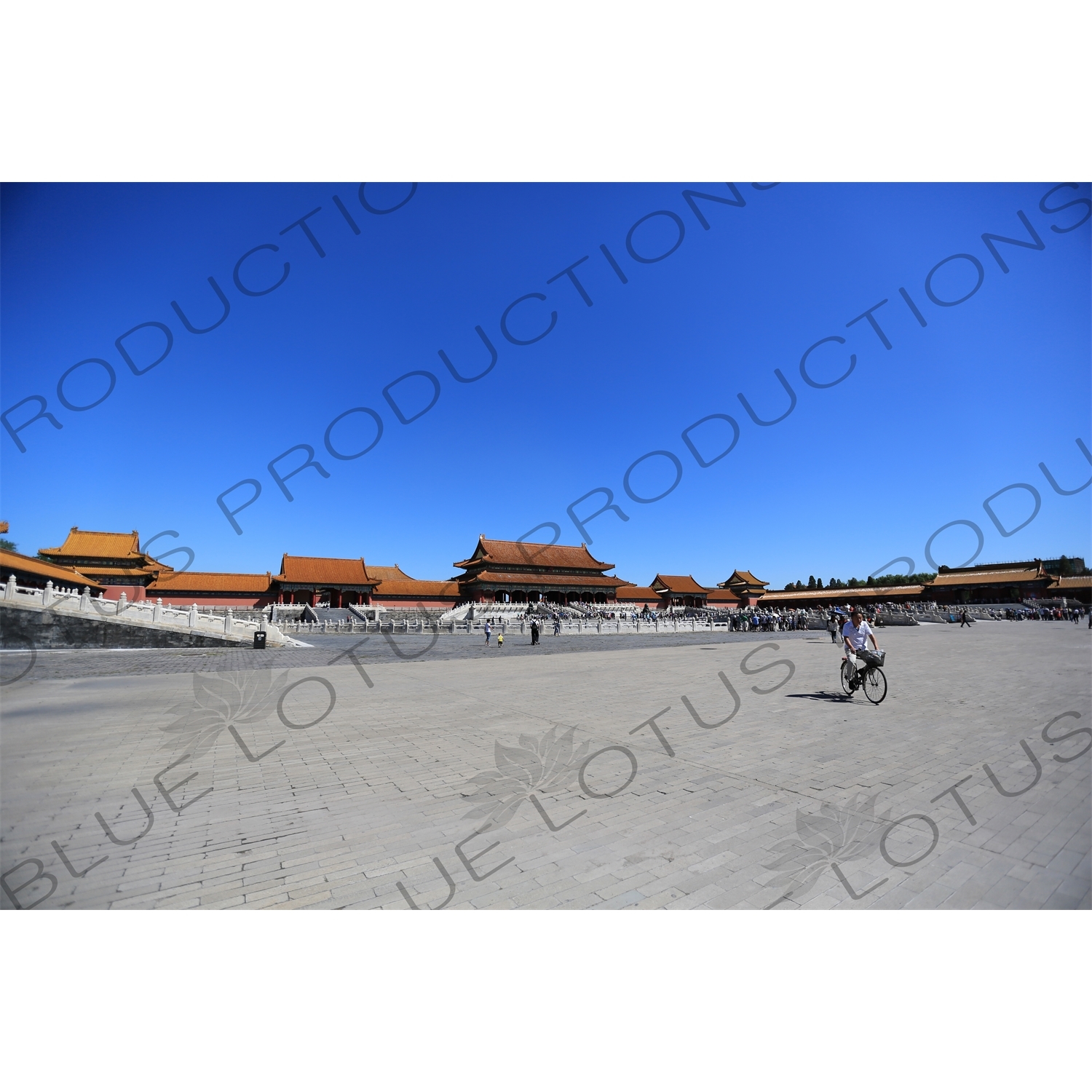 Gate of Supreme Harmony (Taihe Men) and the Inner Golden Water Bridge (Nei Jinshui Qiao) in the Forbidden City in Beijing