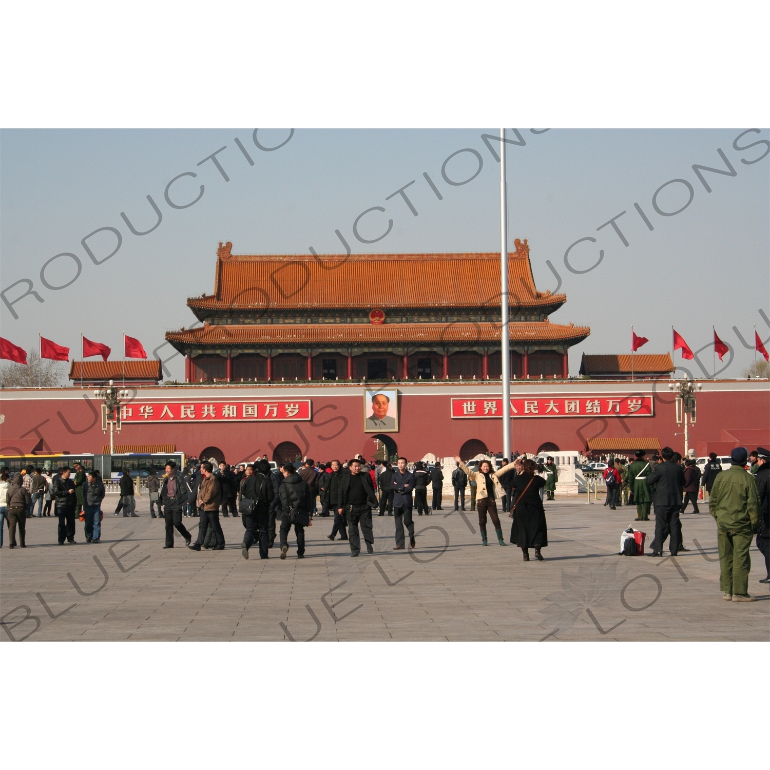 Gate of Heavenly Peace (Tiananmen) on the North Side of Tiananmen Square in Beijing