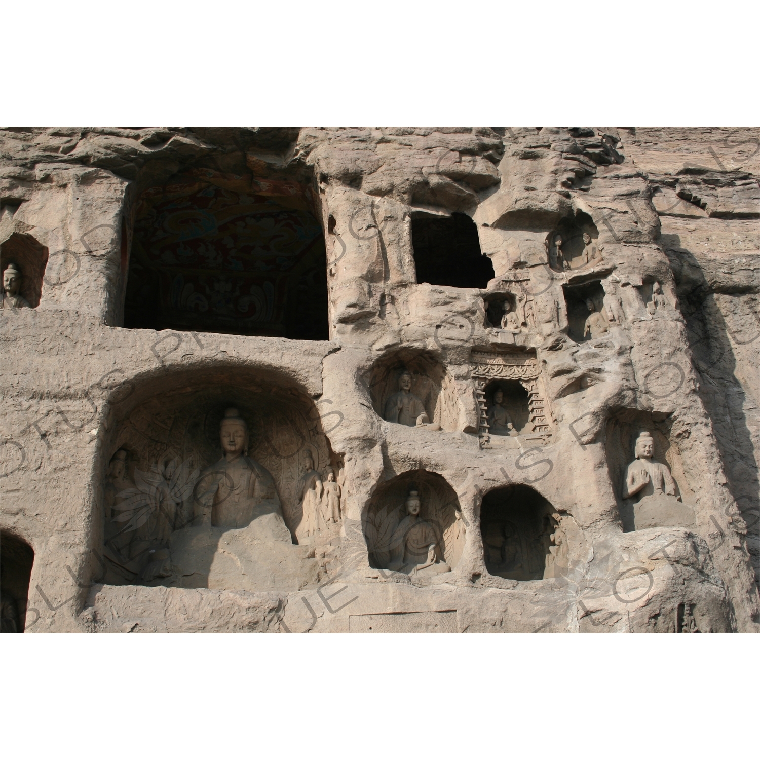 Buddhist Carvings at the Yungang Grottoes (Yungang Shiku) near Datong in Shanxi Province