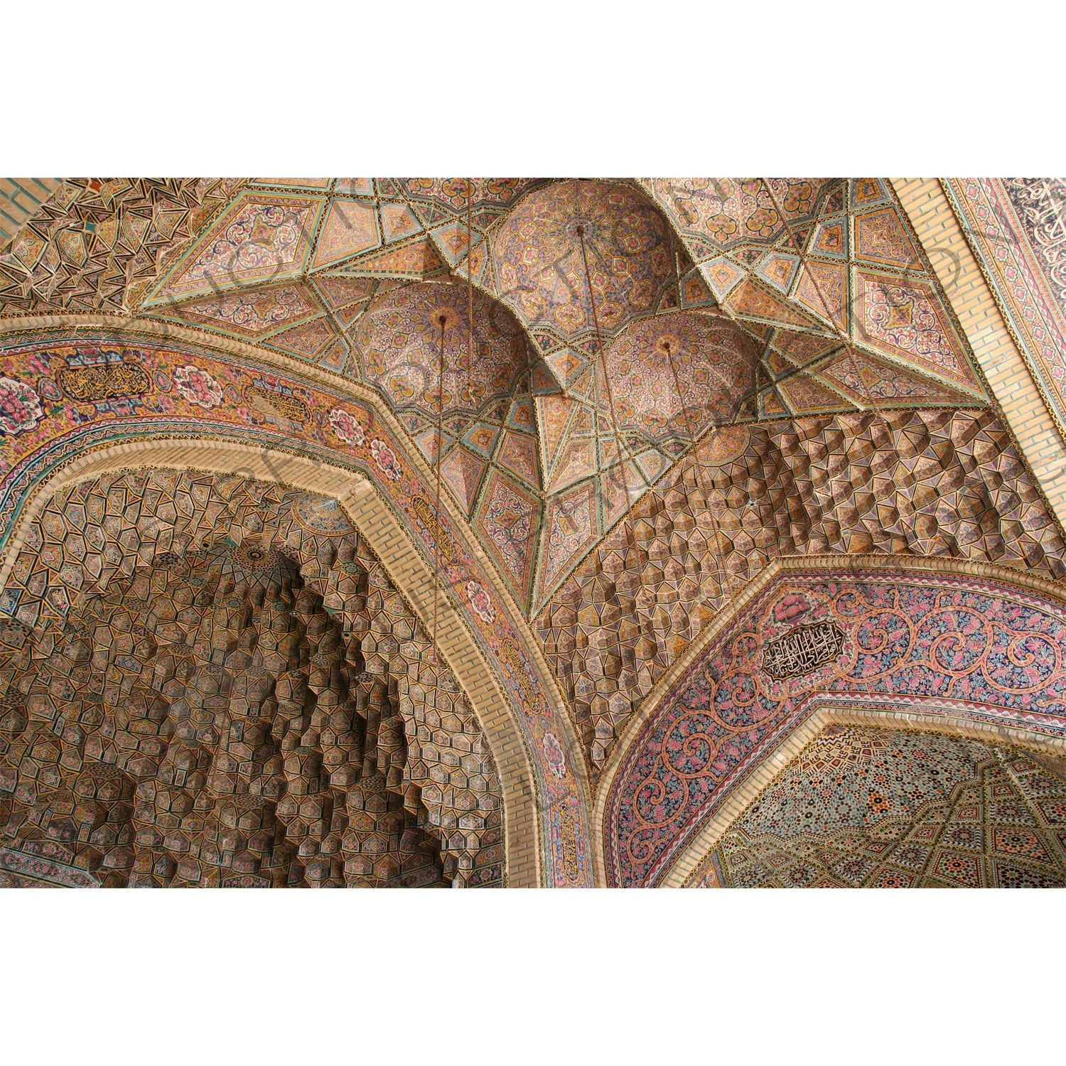 Ceiling of an Arch in the Nasir al-Mulk Mosque in Shiraz