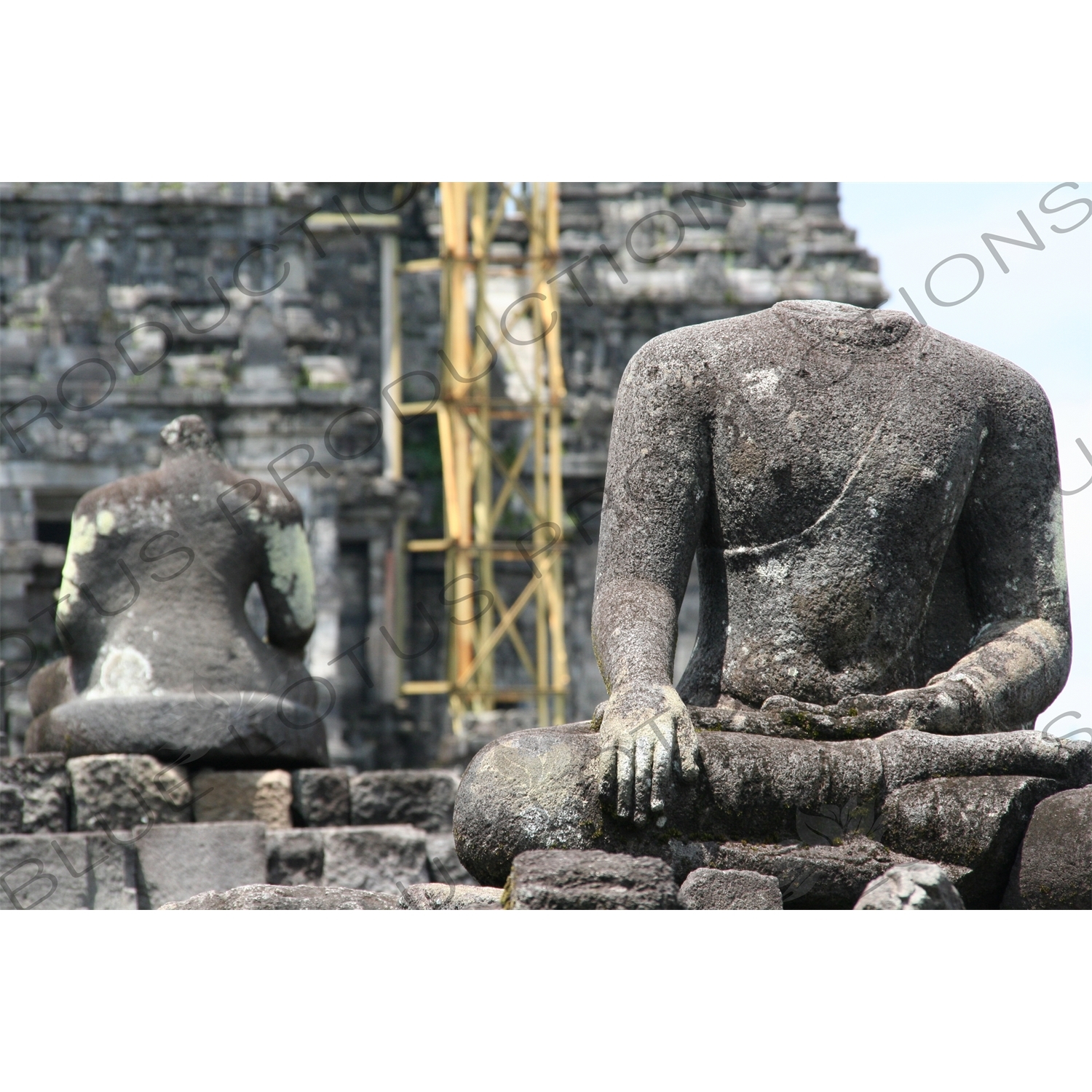 Statues outside a Building at Prambanan Temple Compound near Yogyakarta