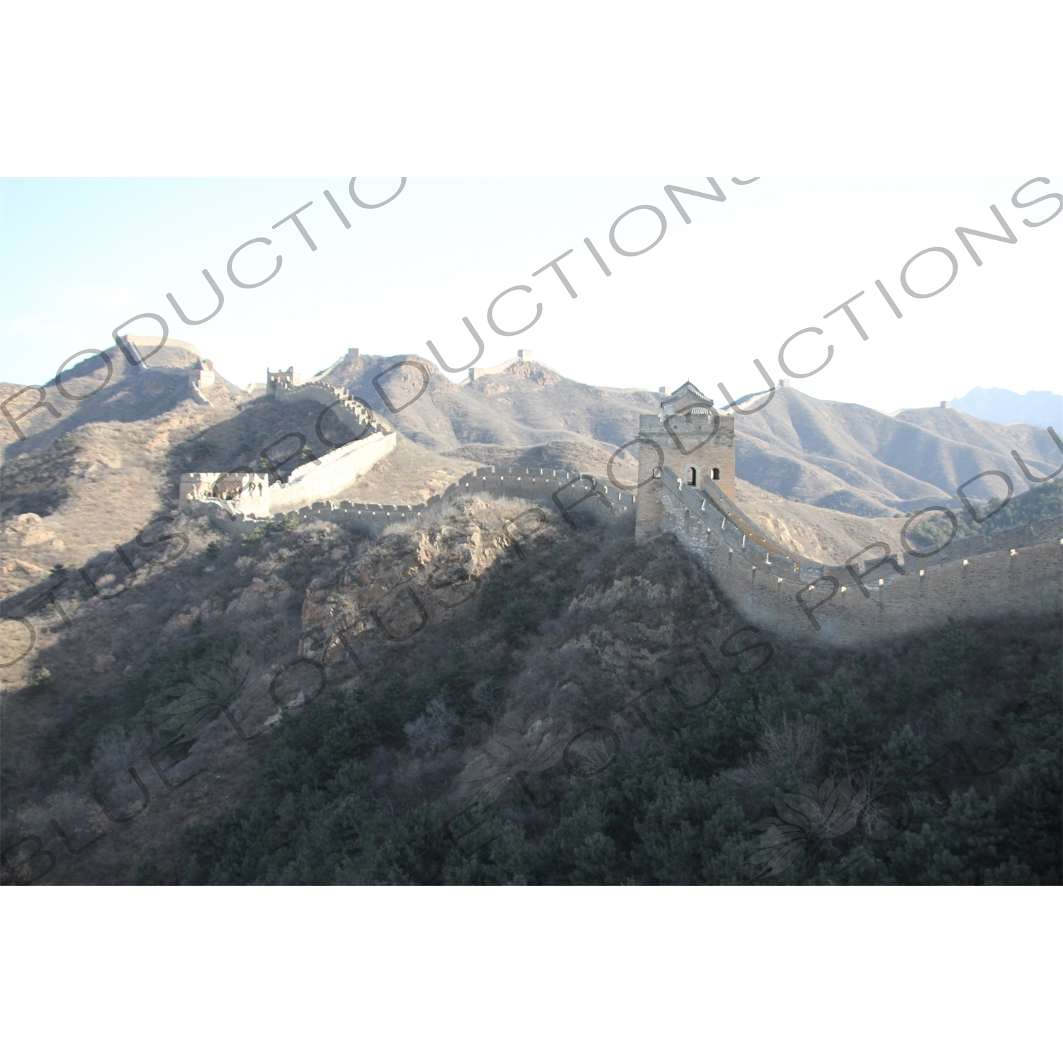 Big Jinshan Building/Tower (Da Jinshan Lou) and Yaogou Building/Tower (Yaogou Lou) on the Jinshanling Section of the Great Wall of China