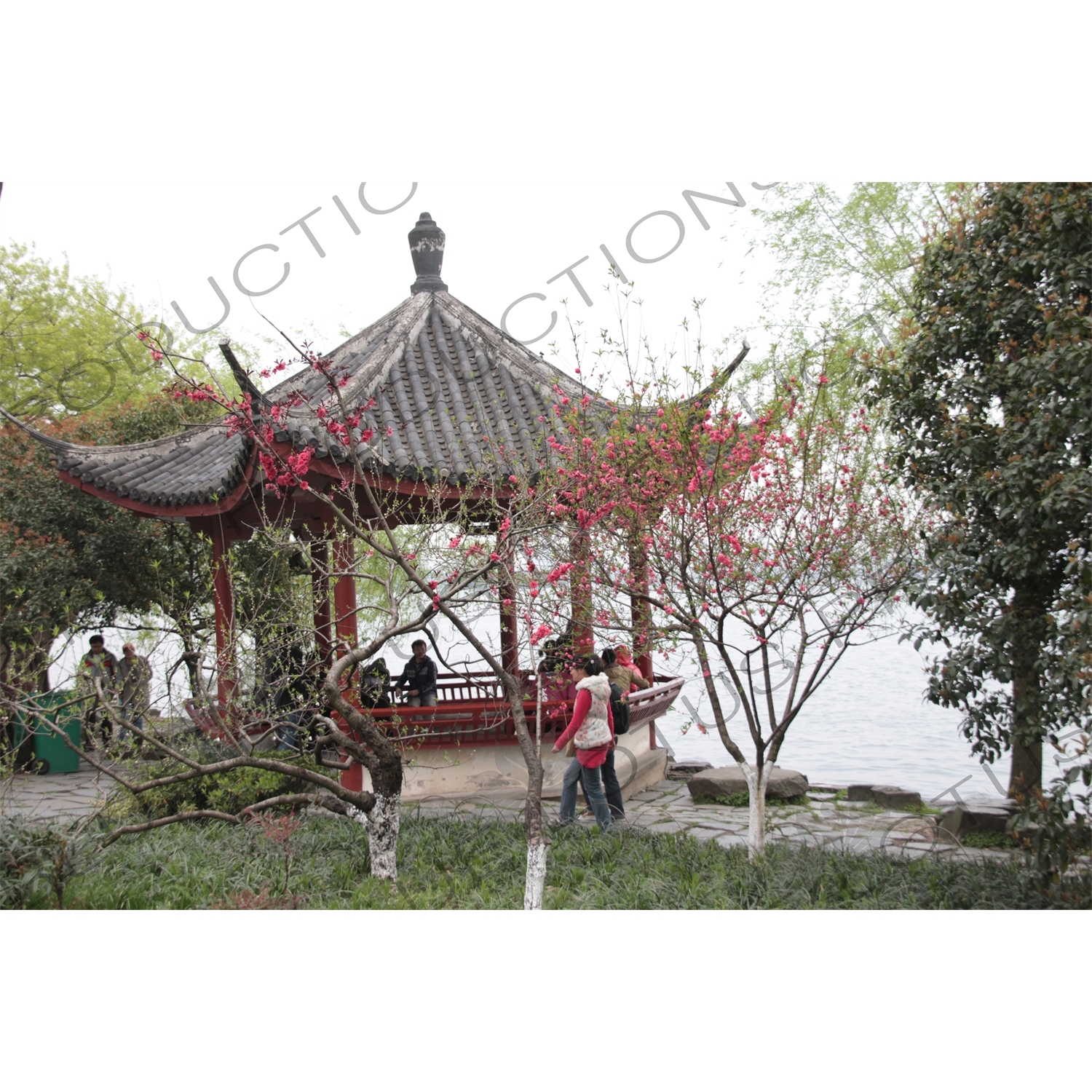 Pavilion beside West Lake (Xihu) in Hangzhou