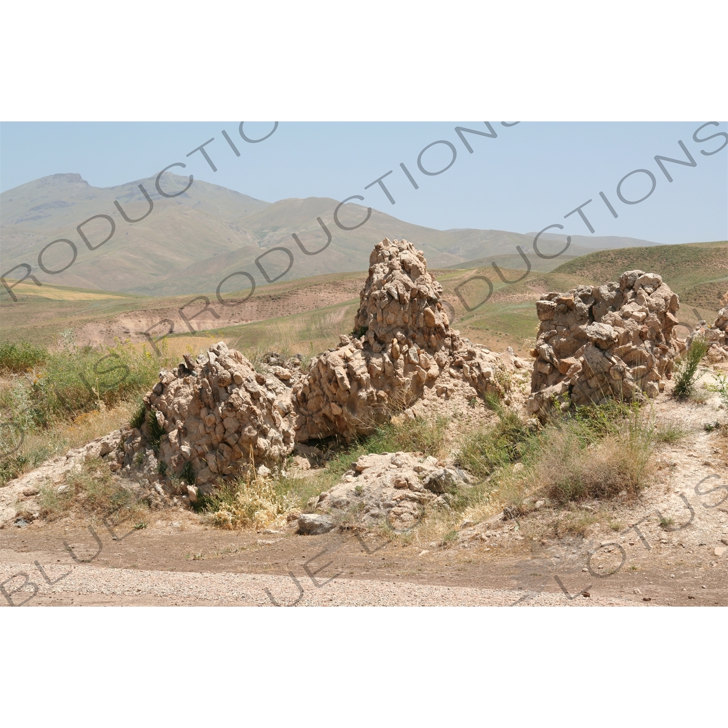 Ruined Buildings and Plains around Takht-e Soleyman