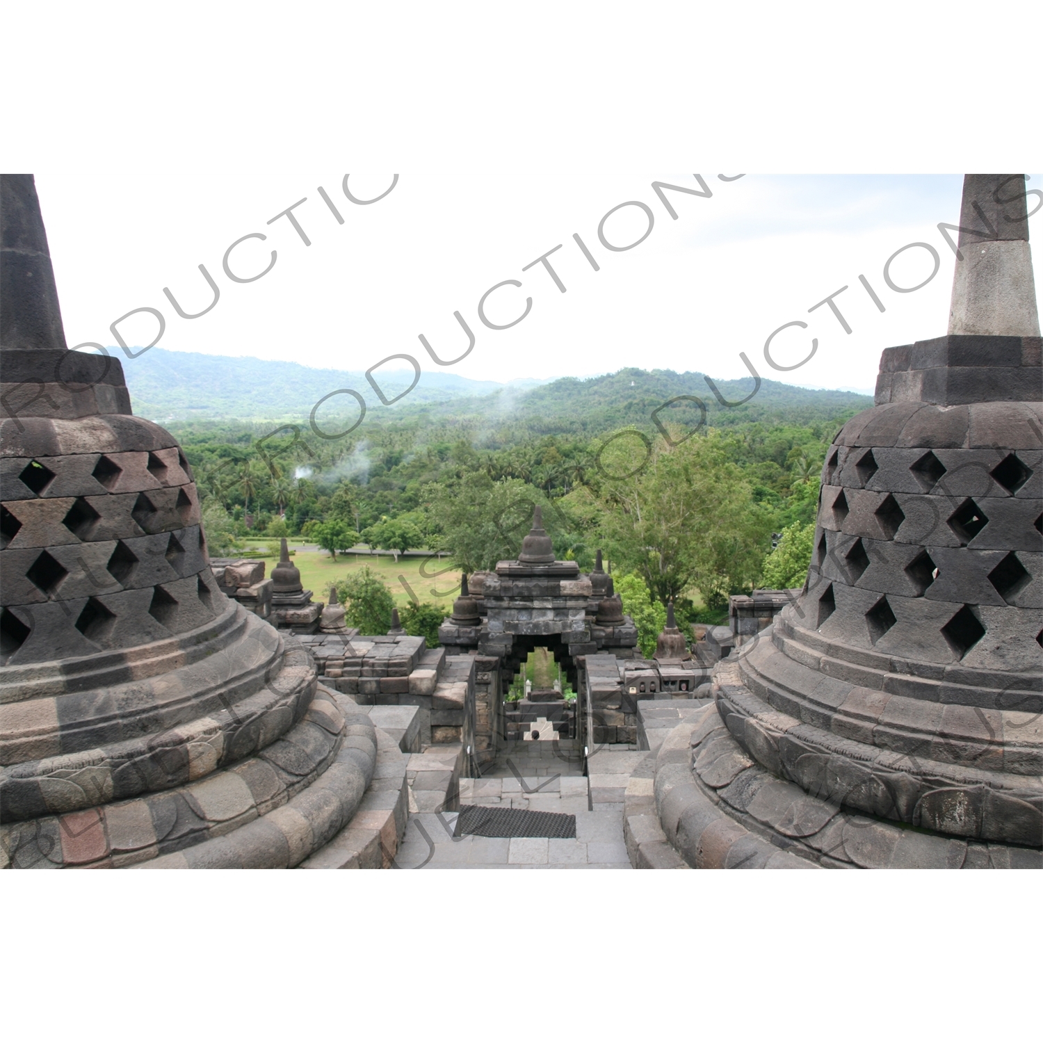 A Terrace at Borobudur