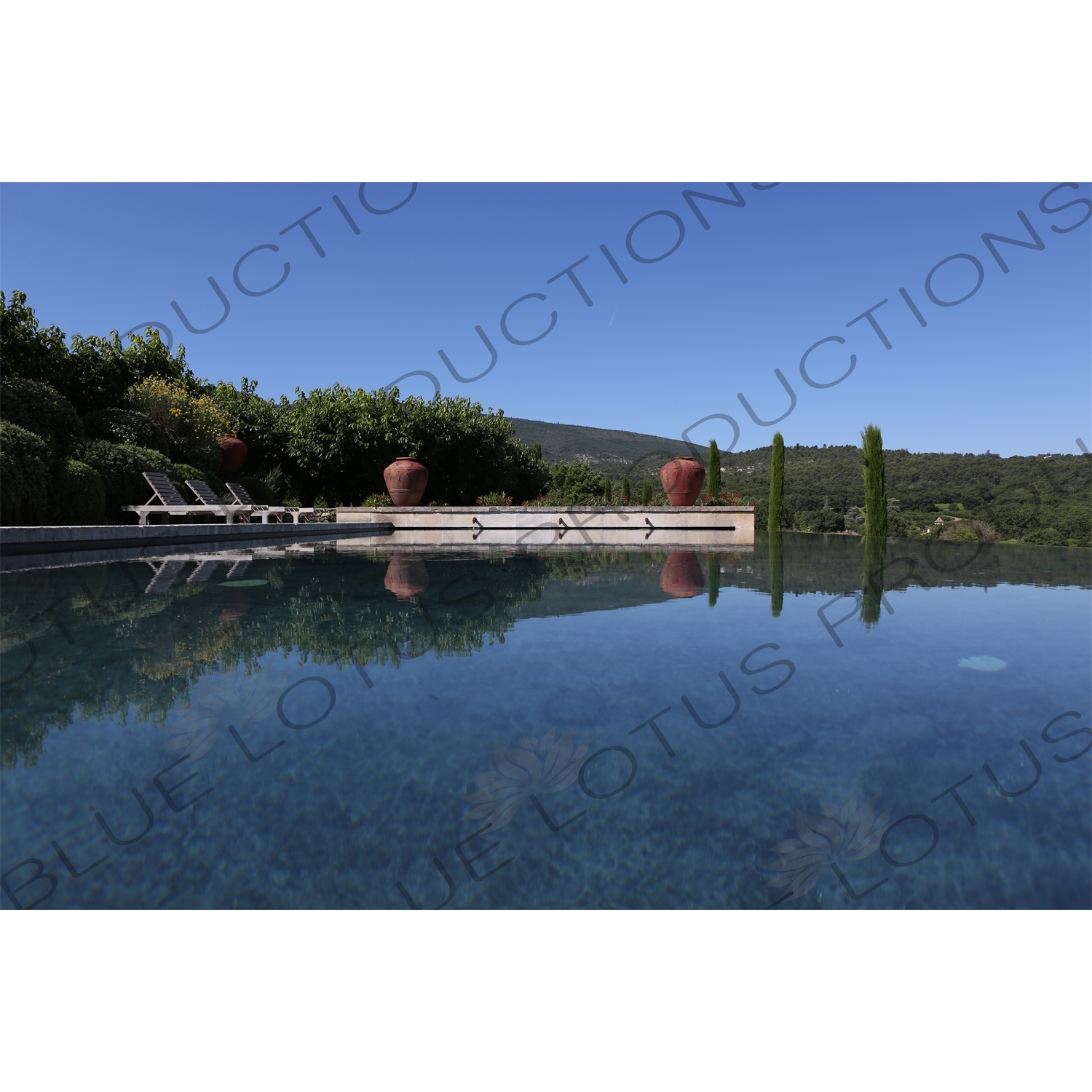 Swimming Pool at a Country House near Château de Lacoste