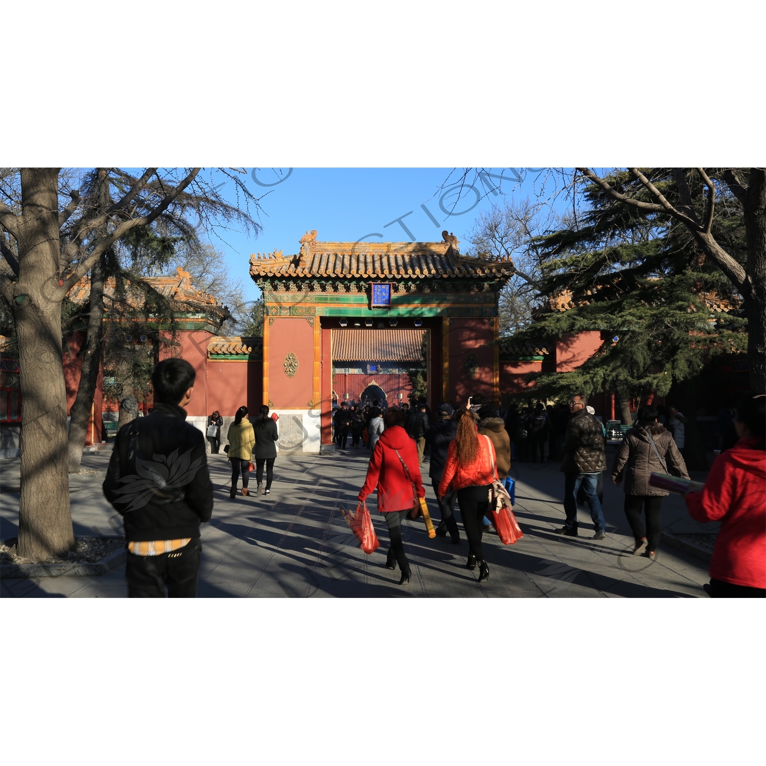 Gate of Peace Declaration (Zhaotai Men) in the Lama Temple in Beijing