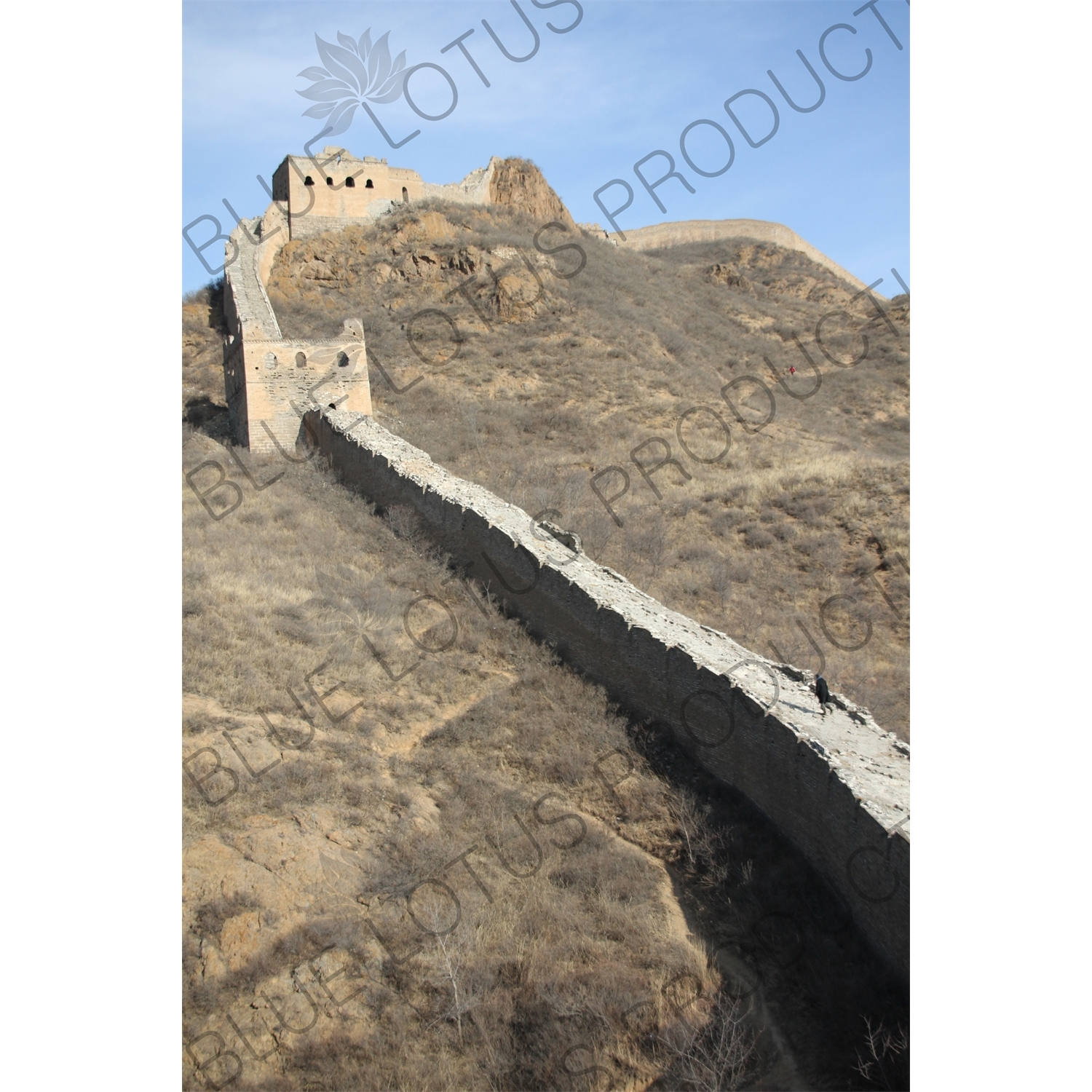 Shazi Building/Tower (Shazi Lou) and General Building/Tower (Jiangjun Lou) on the Jinshanling Section of the Great Wall of China