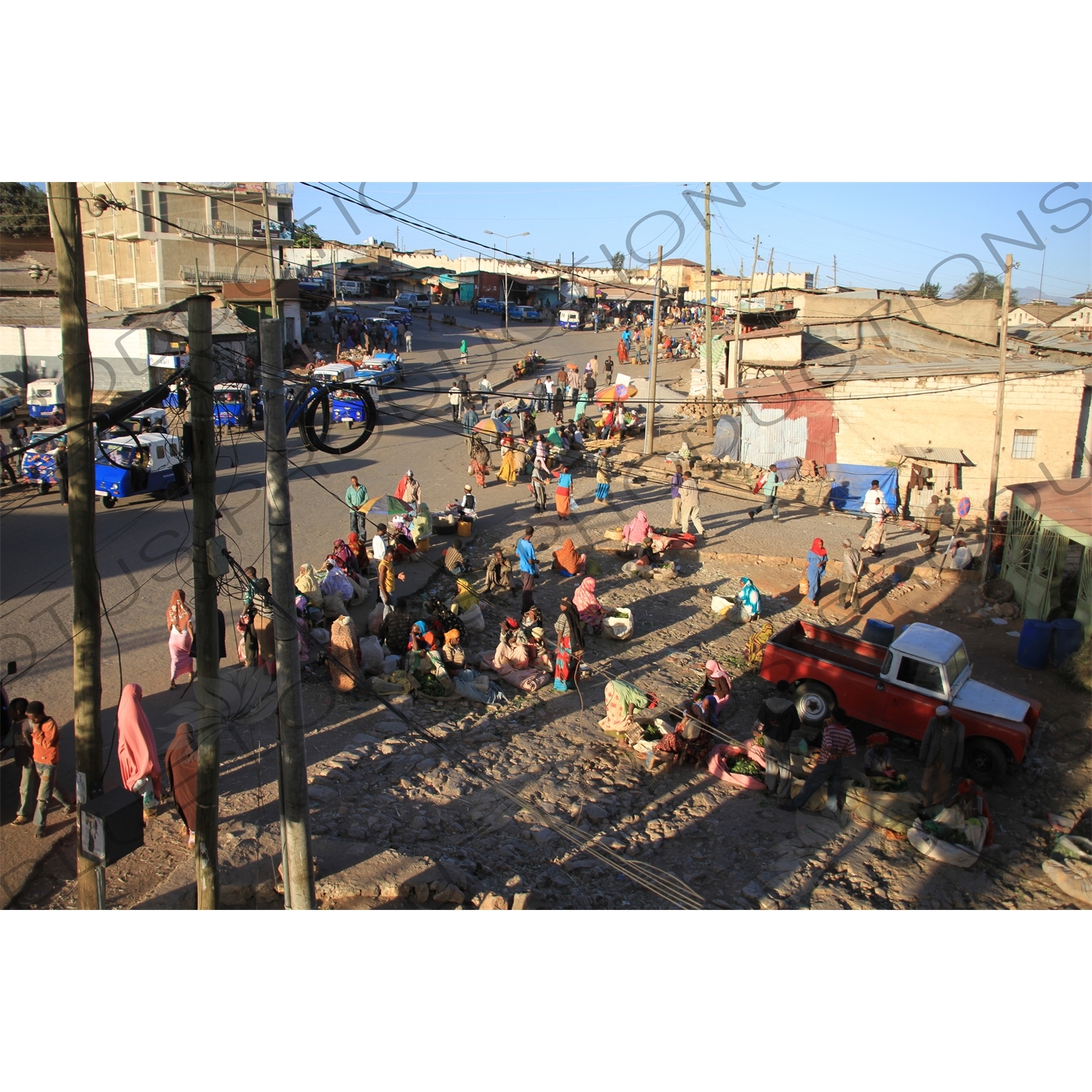 Street Vendors in Harar
