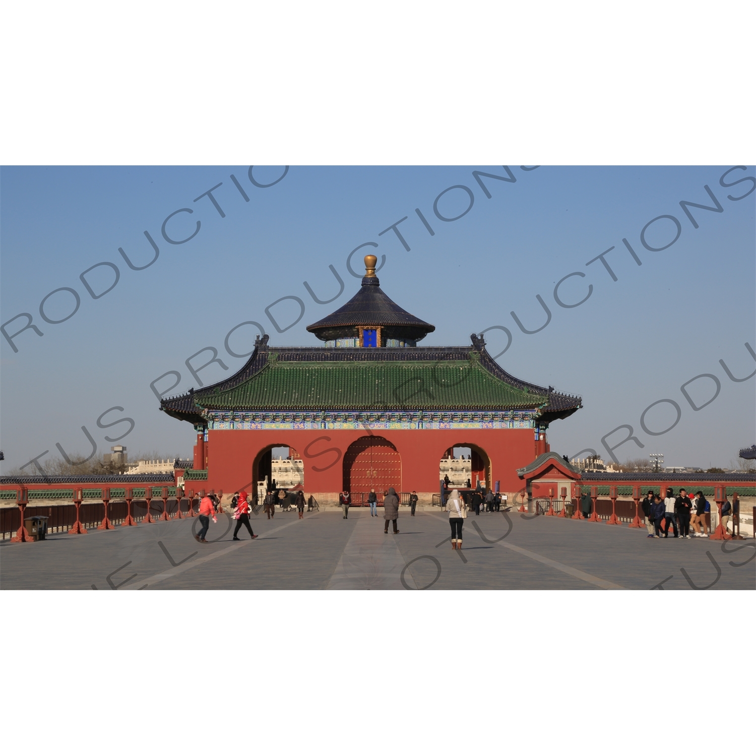 South Gate of the Hall of Prayer for Good Harvests (Qi Nian Dian) Complex in the Temple of Heaven (Tiantan) in Beijing