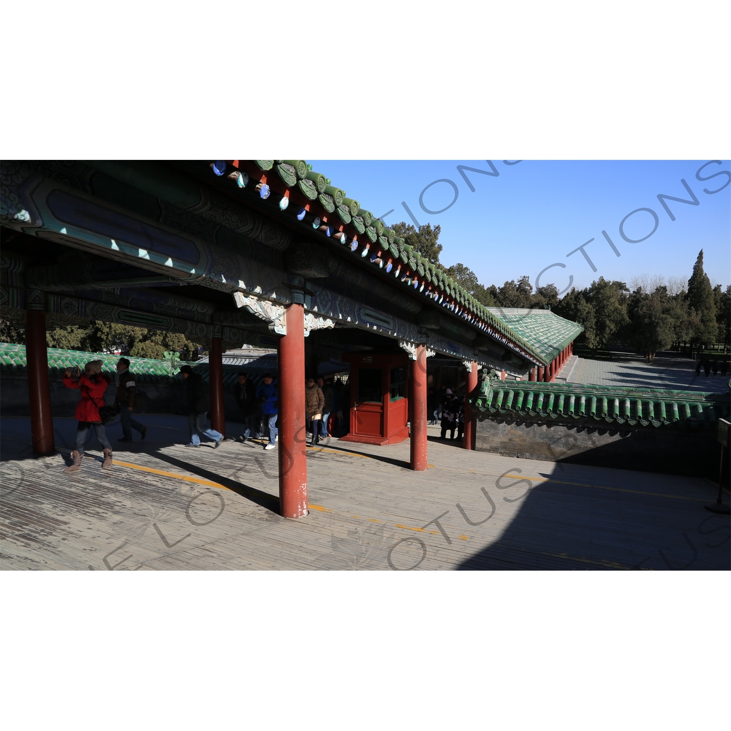 Long Corridor (Chang Lang) in the Temple of Heaven (Tiantan) in Beijing