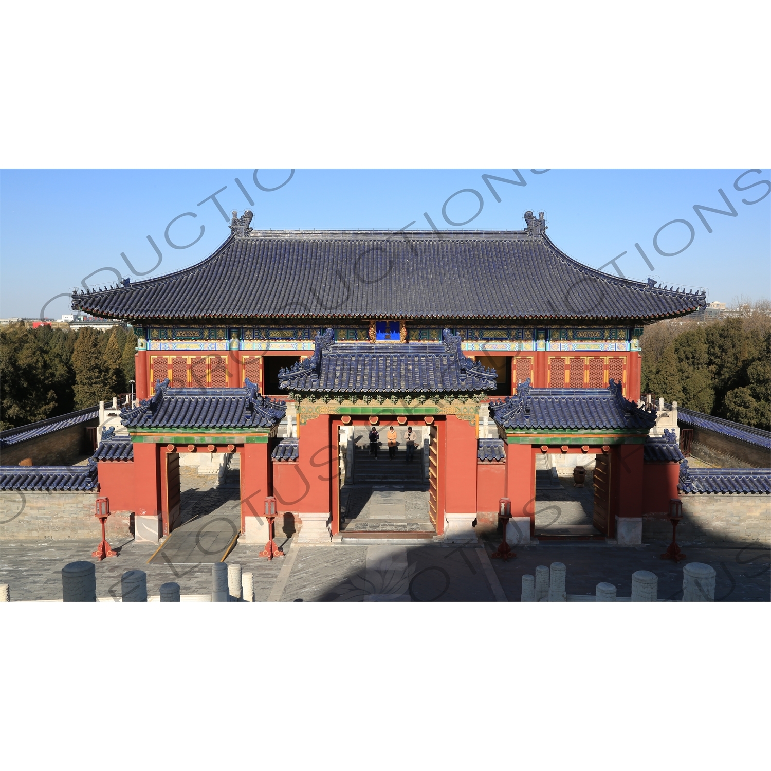 Imperial Hall of Heaven (Huang Qian Dian) in the Hall of Prayer for Good Harvests (Qi Nian Dian) Complex in the Temple of Heaven (Tiantan) in Beijing