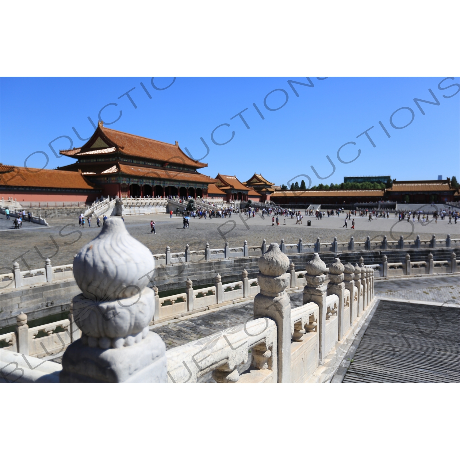 Gate of Supreme Harmony (Taihe Men) and the Inner Golden Water Bridge (Nei Jinshui Qiao) in the Forbidden City in Beijing