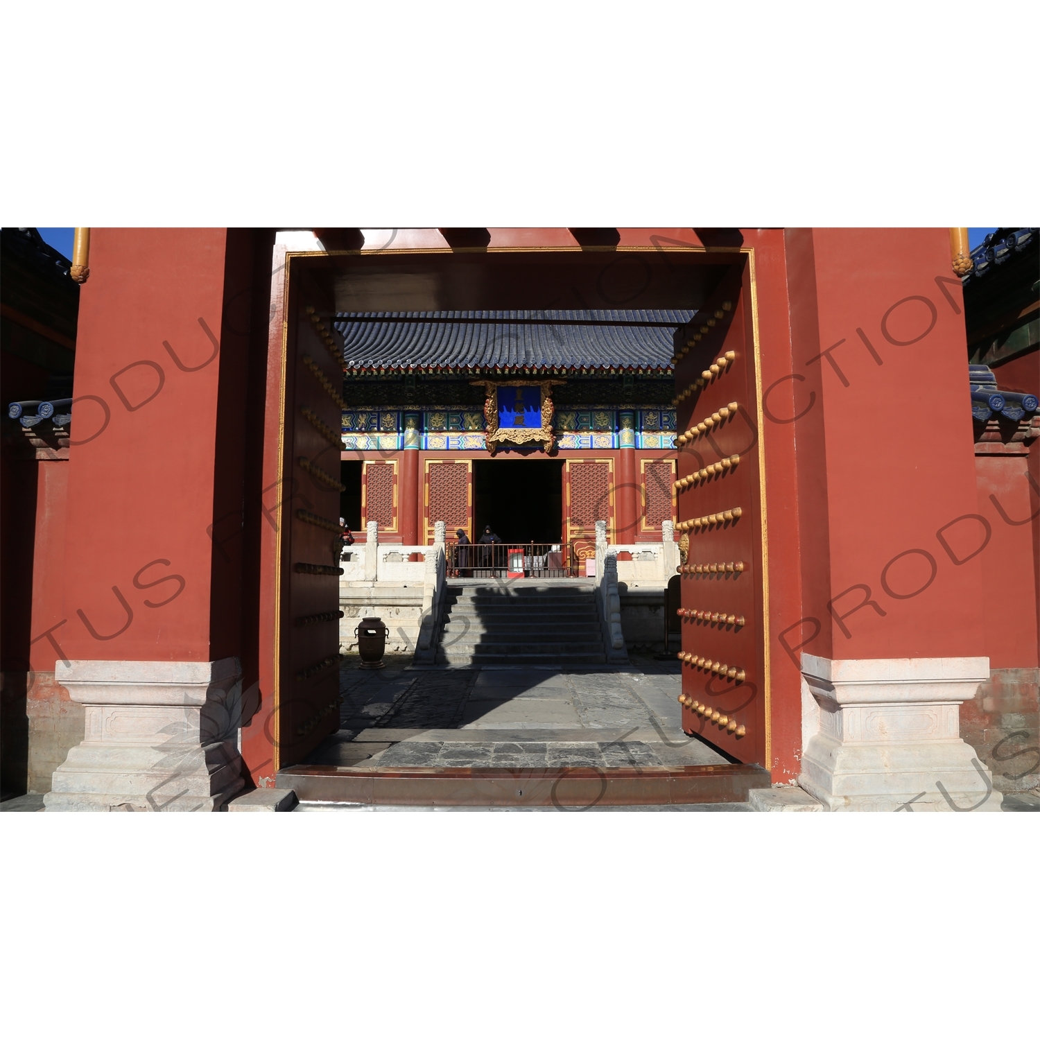 Entry Gate of the Imperial Hall of Heaven (Huang Qian Dian) in the Temple of Heaven (Tiantan) in Beijing