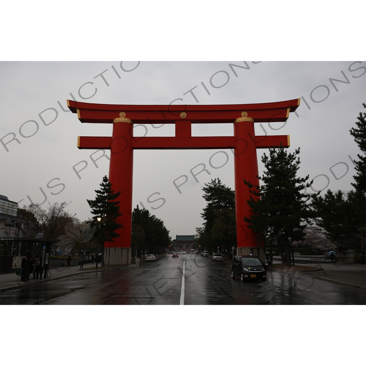 Heian Jingu Torii in Kyoto