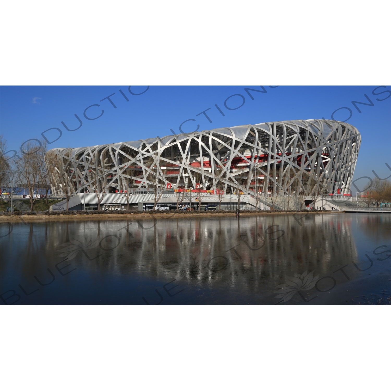 Bird's Nest/National Stadium (Niaochao/Guojia Tiyuchang) in the Olympic Park in Beijing