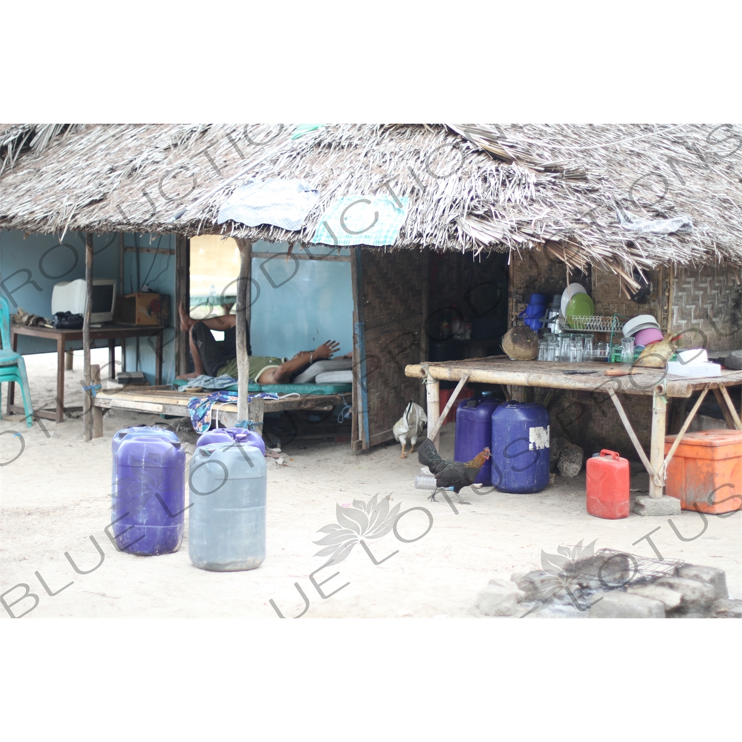 Shack on Gili Meno