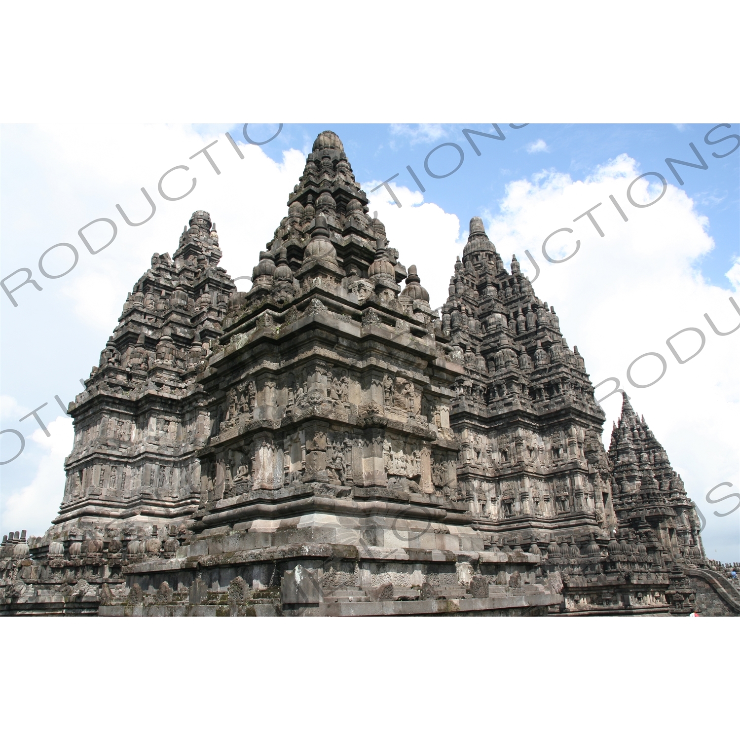 Buildings at Prambanan Temple Compound near Yogyakarta