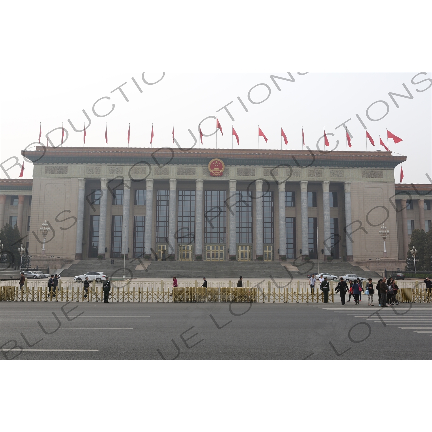 Great Hall of the People (Renmin Dahuitang) on the West Side of Tiananmen Square in Beijing