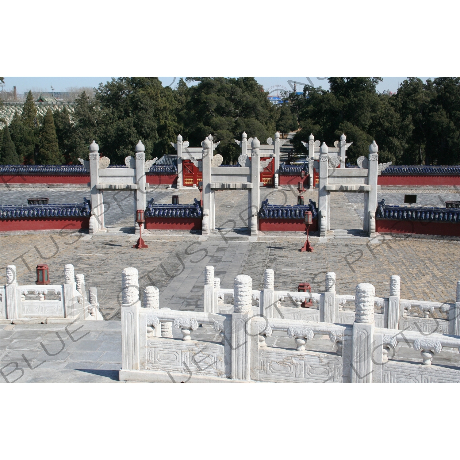 Southern Gate of the Circular Mound Altar (Yuanqiu Tan) in the Temple of Heaven (Tiantan) in Beijing