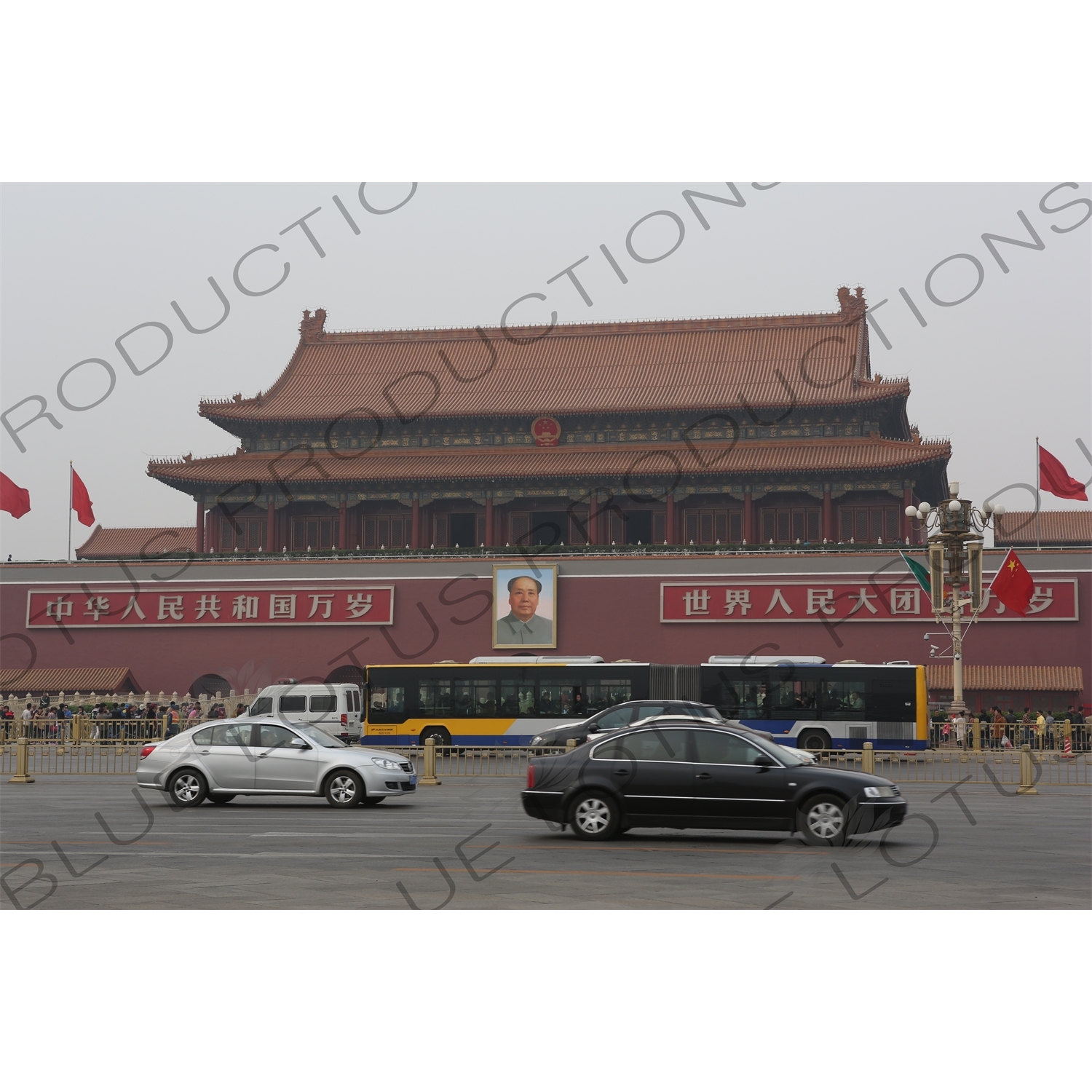 Gate of Heavenly Peace (Tiananmen) on the North Side of Tiananmen Square in Beijing