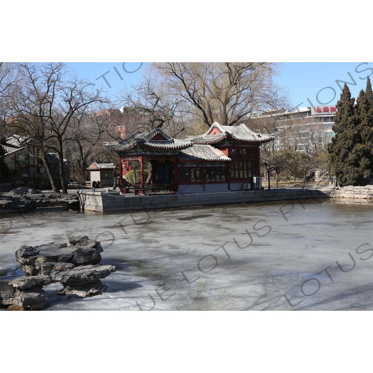 'Stone Boat' in the Southwest Waterscape Area in Ritan Park in Beijing