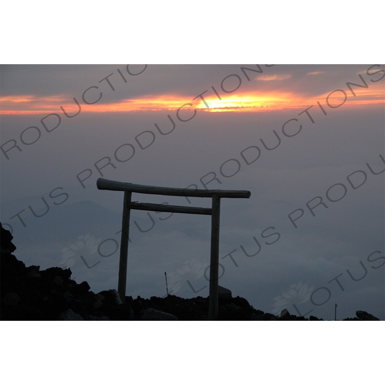 Sunrise at the Summit of Mount Fuji