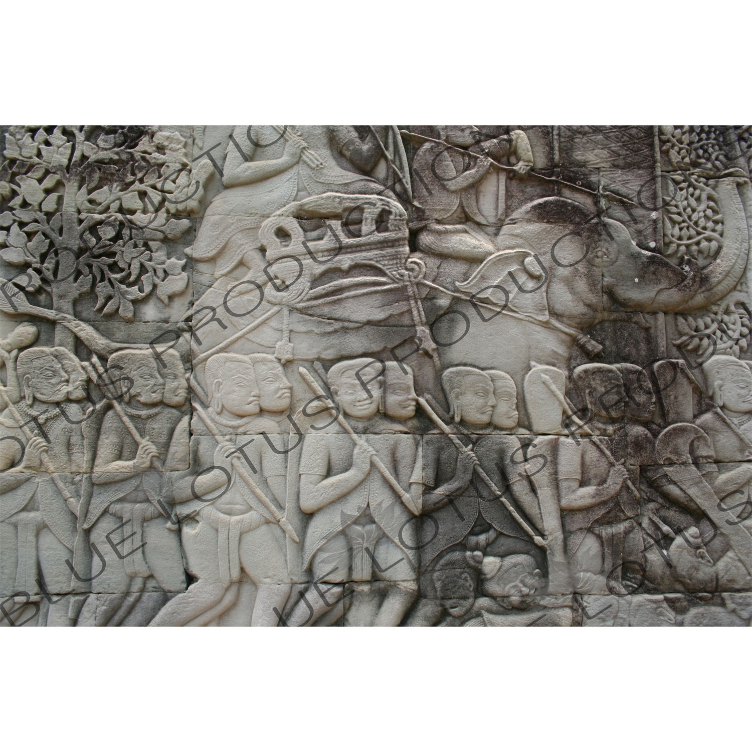 Sculptural Relief in Angkor Thom