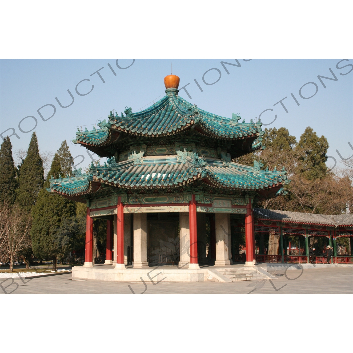 Lanting Eight Column Pavilion (Lanting Bazhu Ting) in Zhongshan Park in Beijing