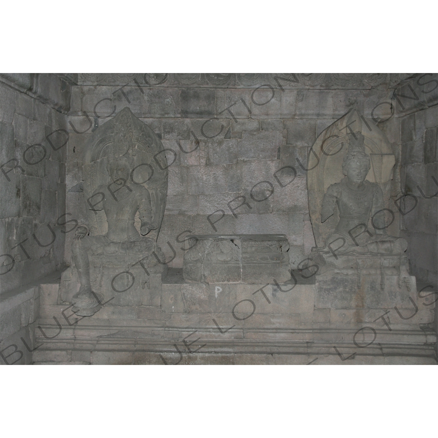 Statues inside a Building at Prambanan Temple Compound near Yogyakarta