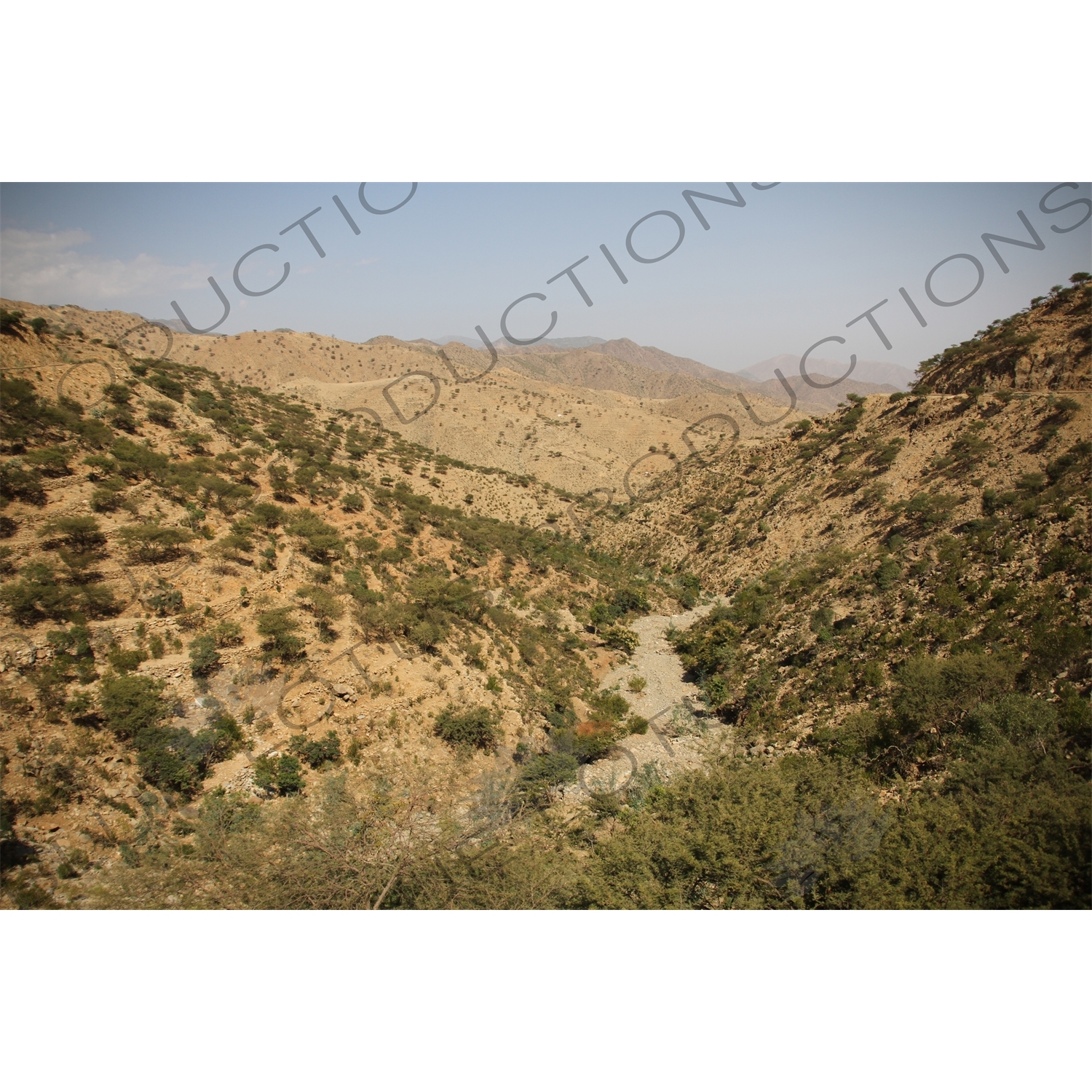 Countryside around the Asmara to Massawa Railway Line