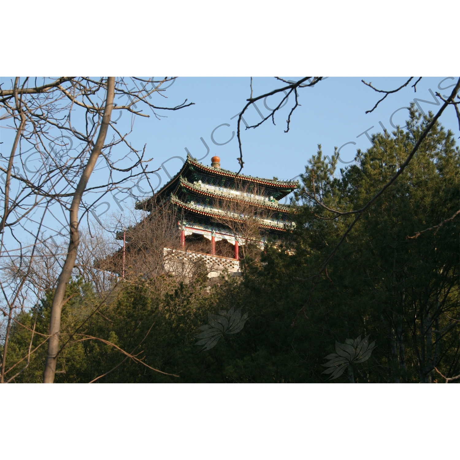 Wanchun Pavilion (Wanchun Ting) in Jingshan Park in Beijing