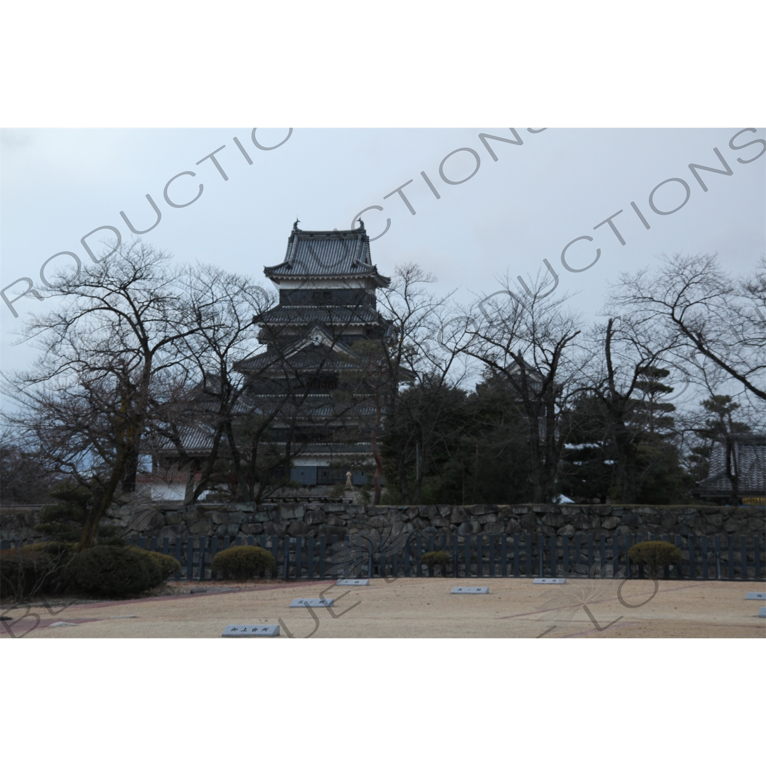 Keep (Tenshu/Tenshukaku) of Matsumoto Castle in Matsumoto