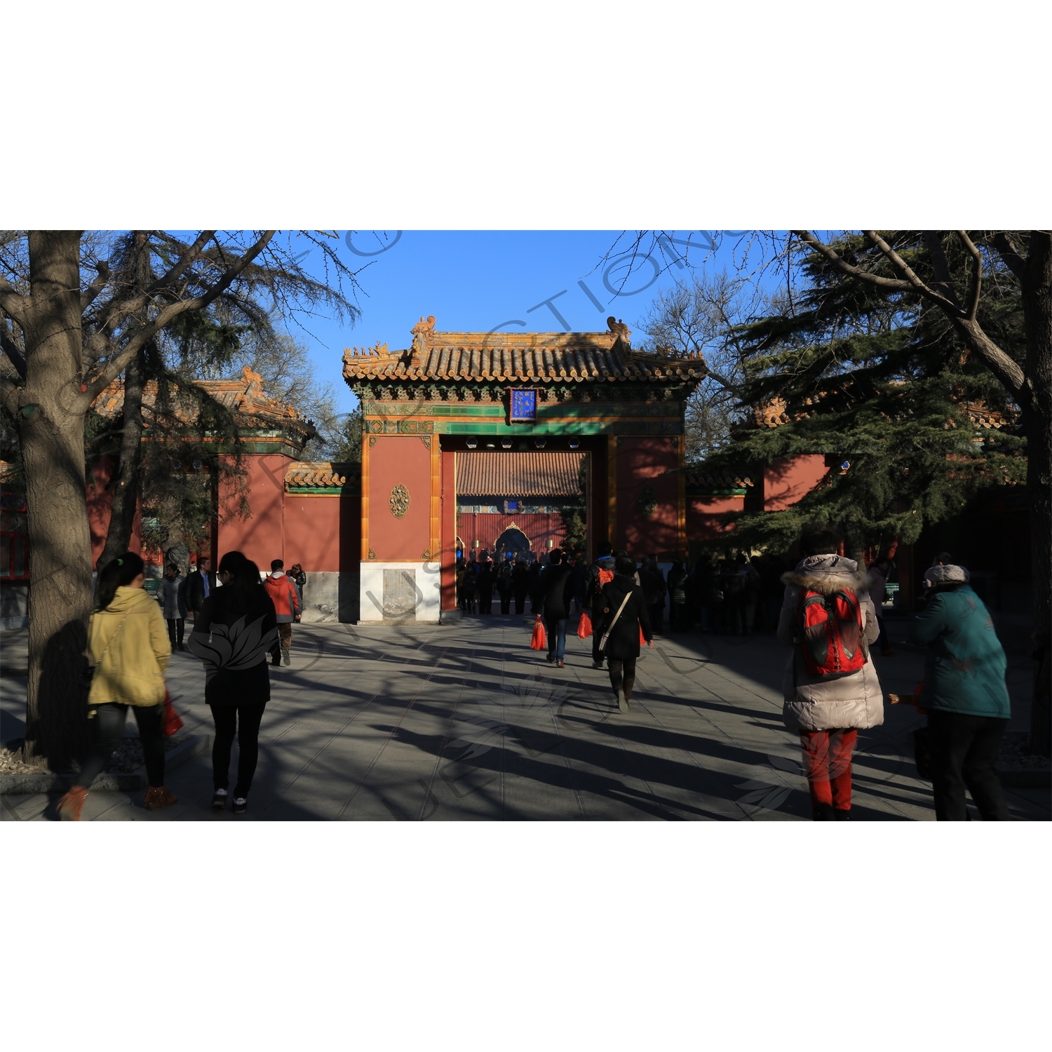 Gate of Peace Declaration (Zhaotai Men) in the Lama Temple in Beijing