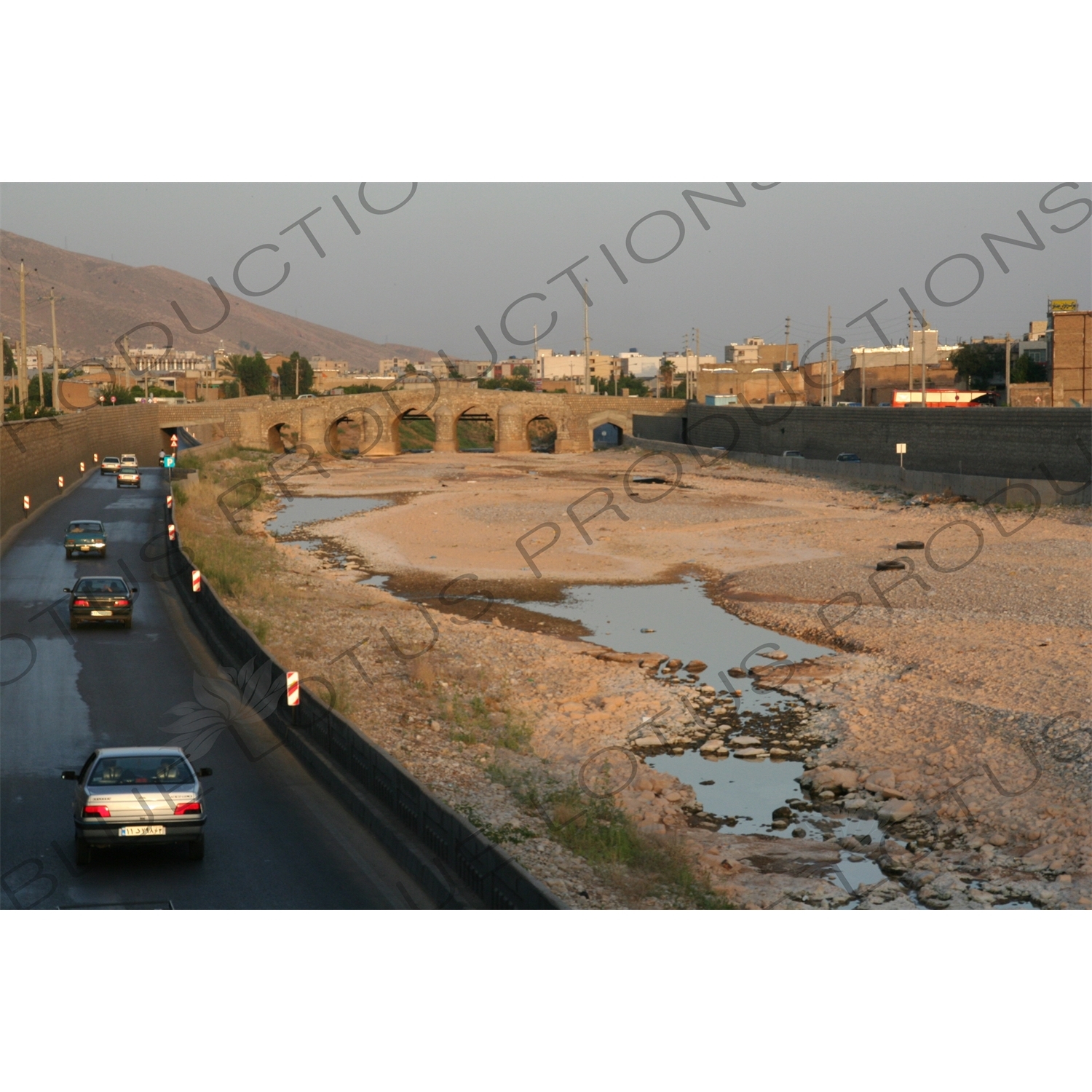 Bridge over a Dry Riverbed in Shiraz