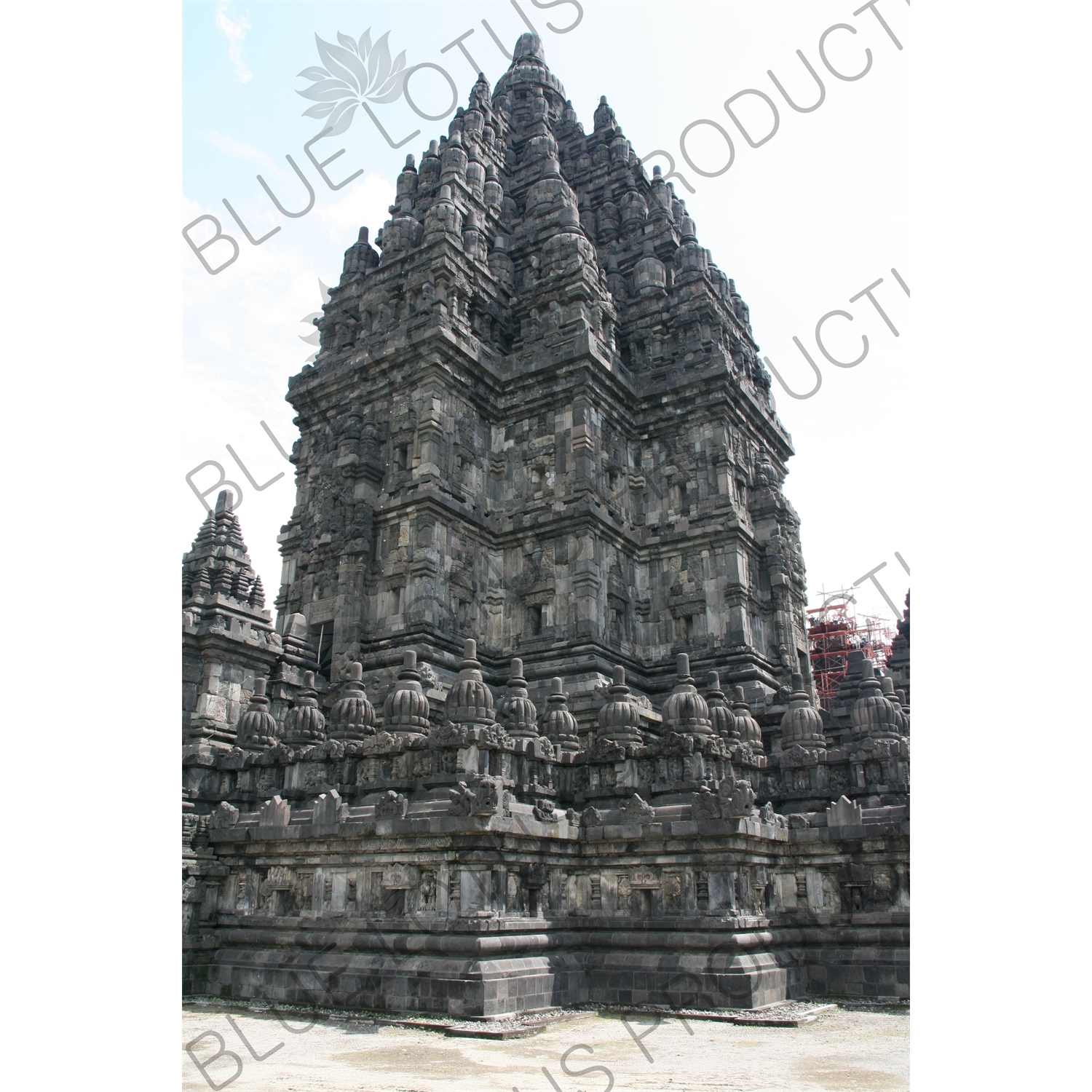 Buildings at Prambanan Temple Compound near Yogyakarta