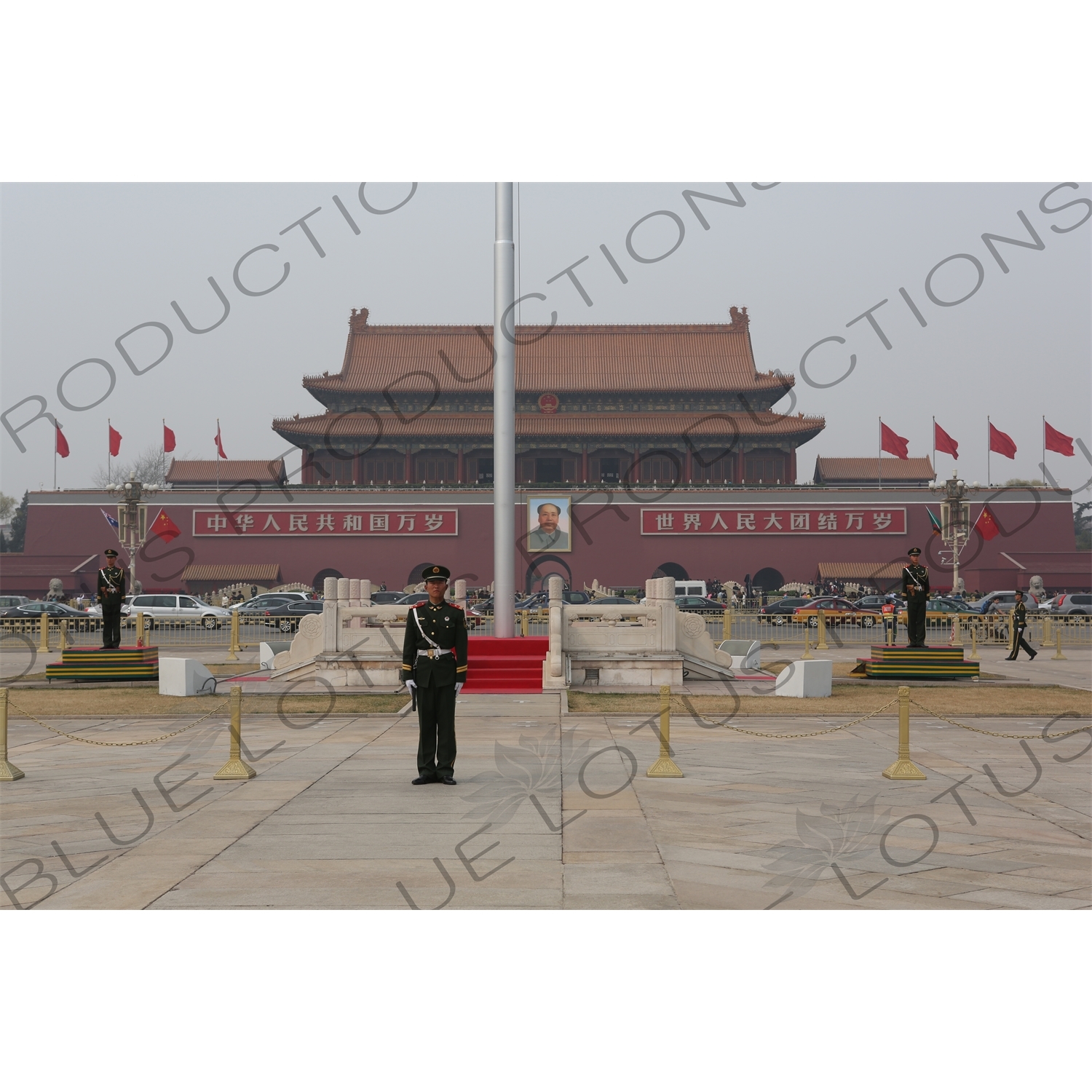 Gate of Heavenly Peace (Tiananmen) on the North Side of Tiananmen Square in Beijing