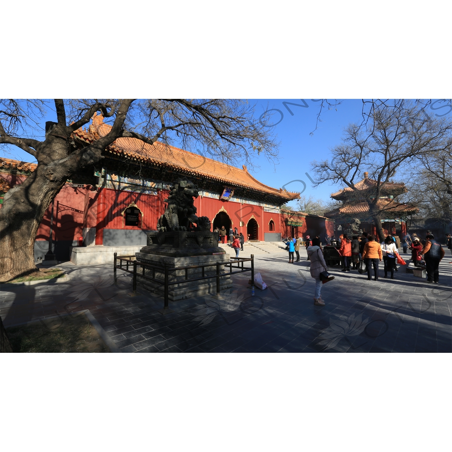 Gate of Peace and Harmony (Yonghe Men) in the Lama Temple in Beijing