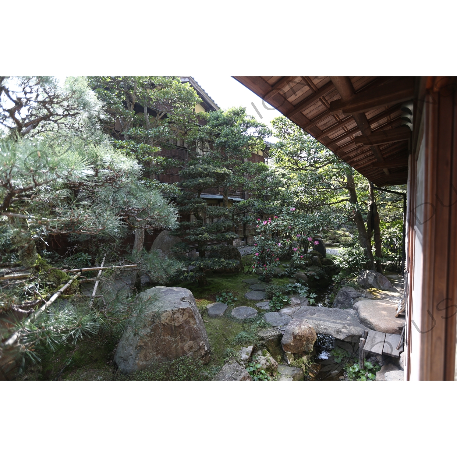 Ryokan Garden in Kinosaki Onsen