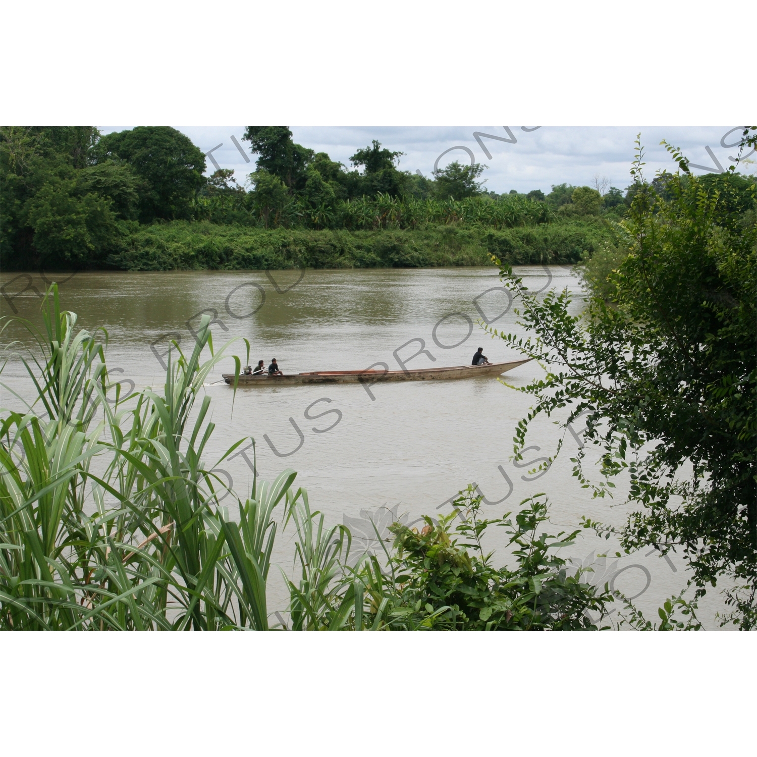 Boat on the Mekong River