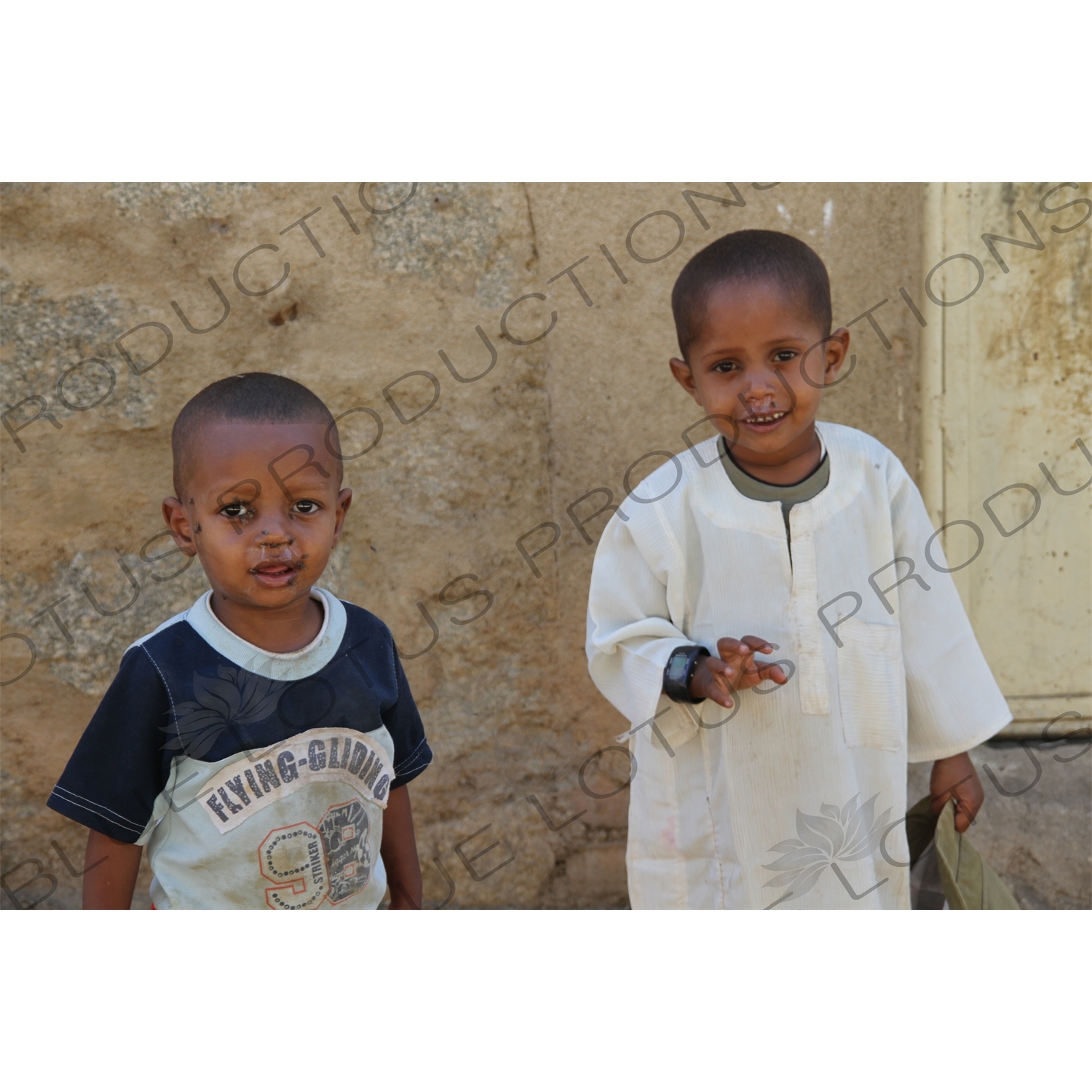 Two Young Children in Keren