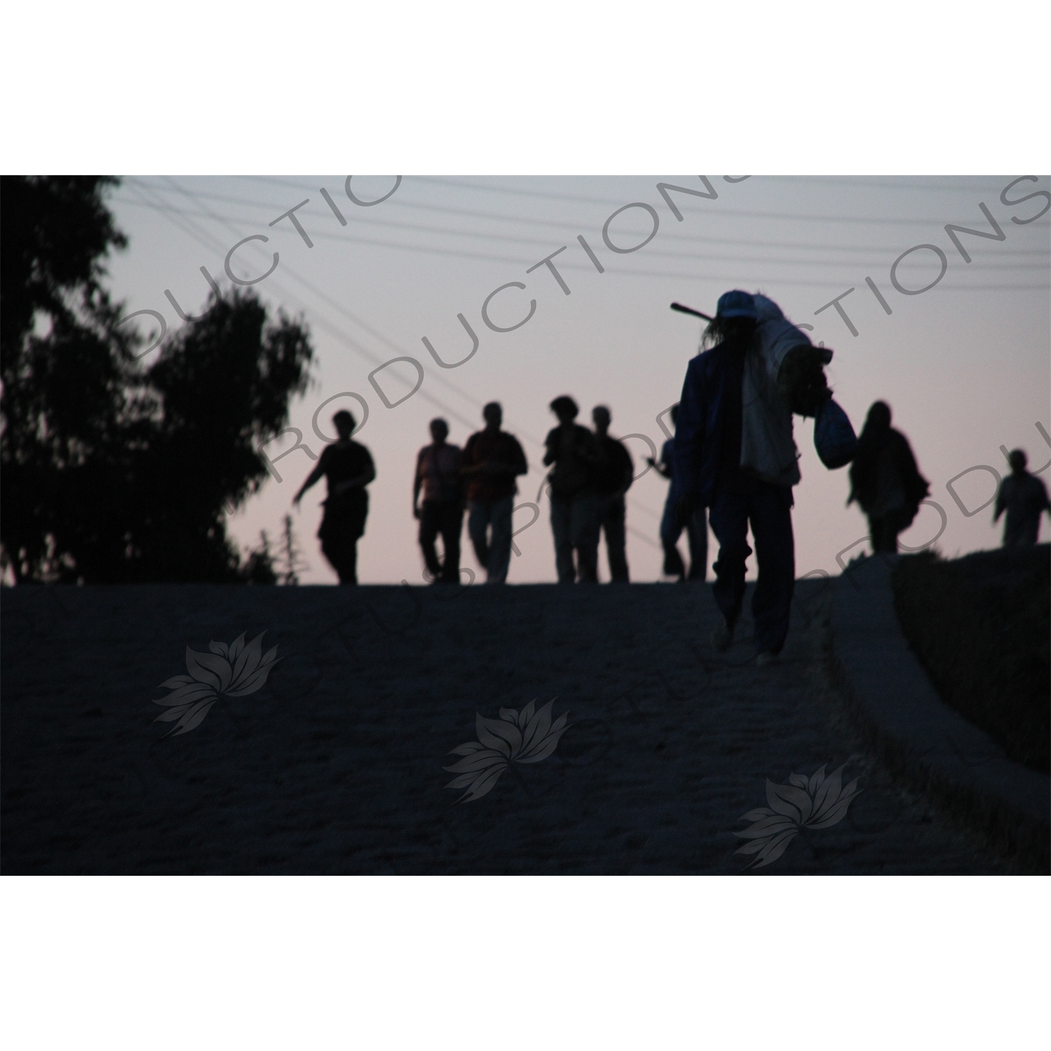 Workers Returning Home in Lalibela