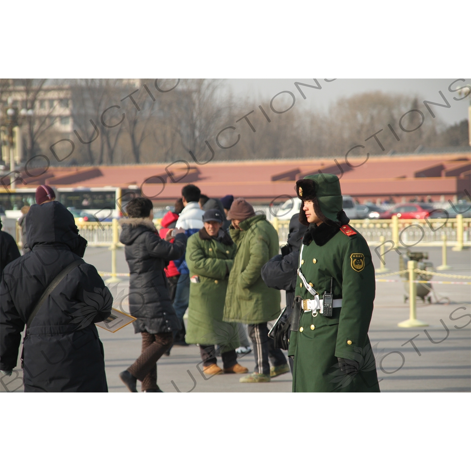 Soldier in Tiananmen Square in Beijing