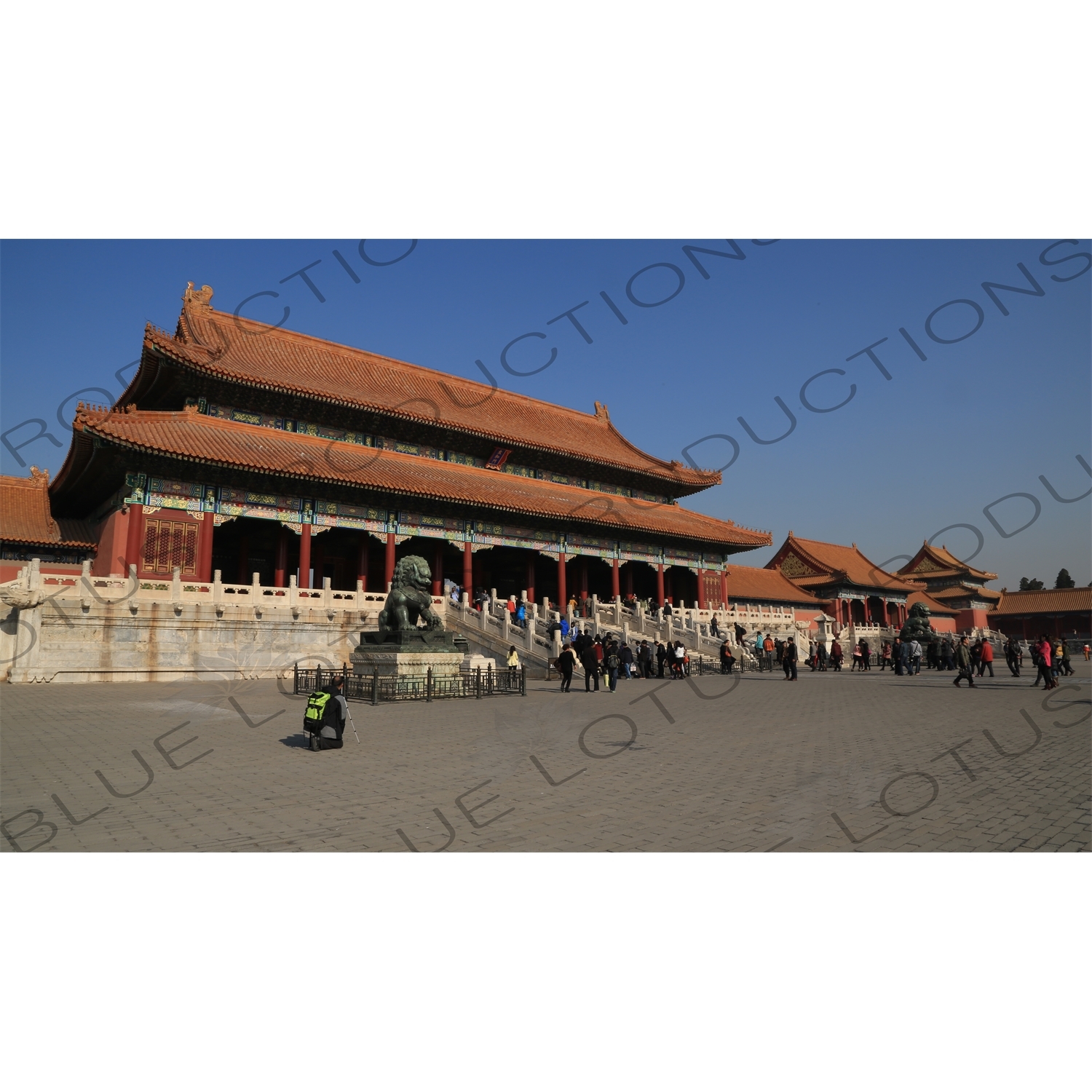 Gate of Supreme Harmony (Taihe Men) in the Forbidden City in Beijing