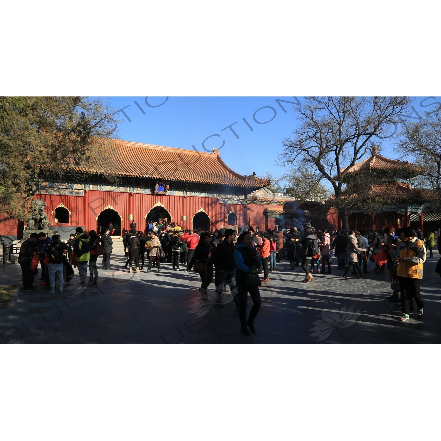 Gate of Peace and Harmony (Yonghe Men) in the Lama Temple in Beijing