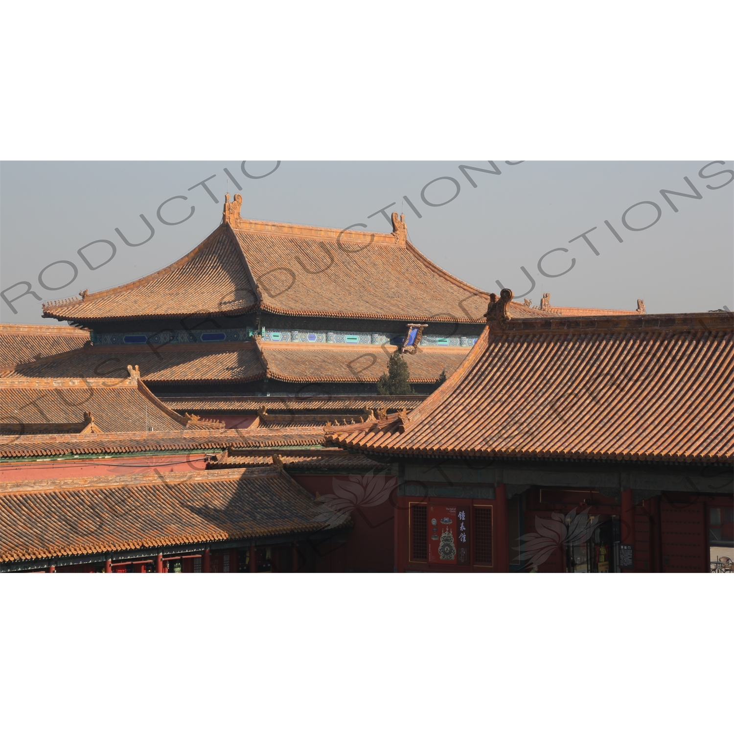 Imperial Roofs/Rooves in the Forbidden City in Beijing